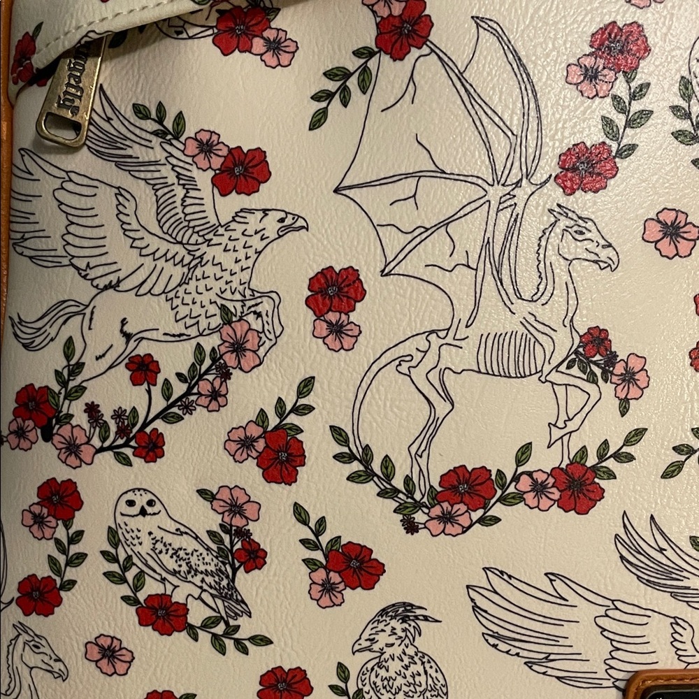 Loungefly Cream and Brown Harry Potter Backpack - Picture 4 of 5